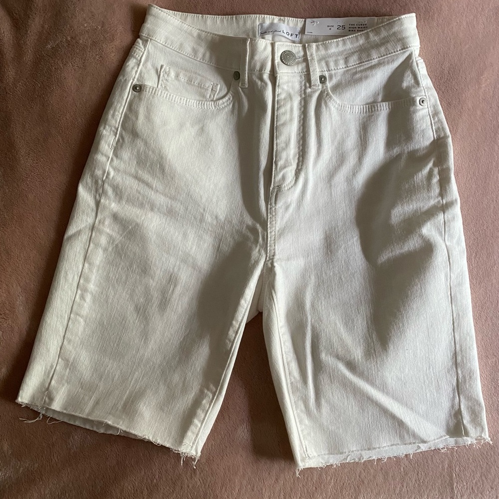 Loft curvy high waist bike short